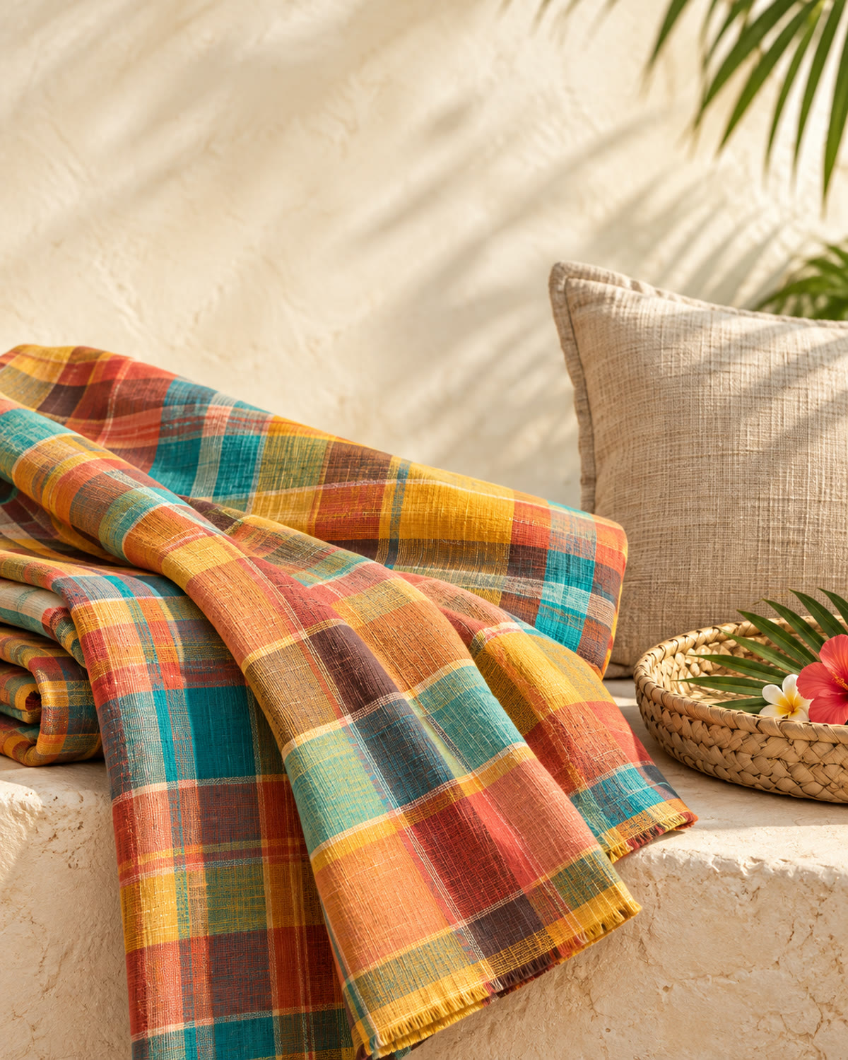Textile coloré inspiré des îles